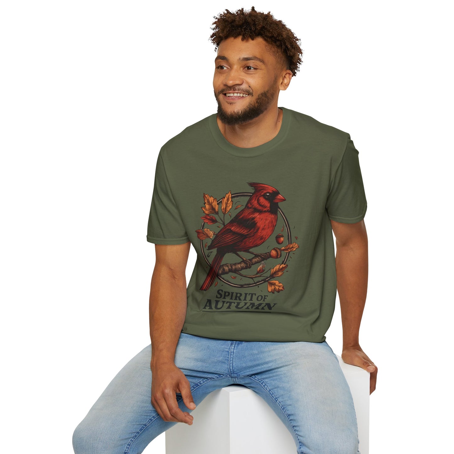 Northern Cardinal Spirit of Autumn T-Shirt