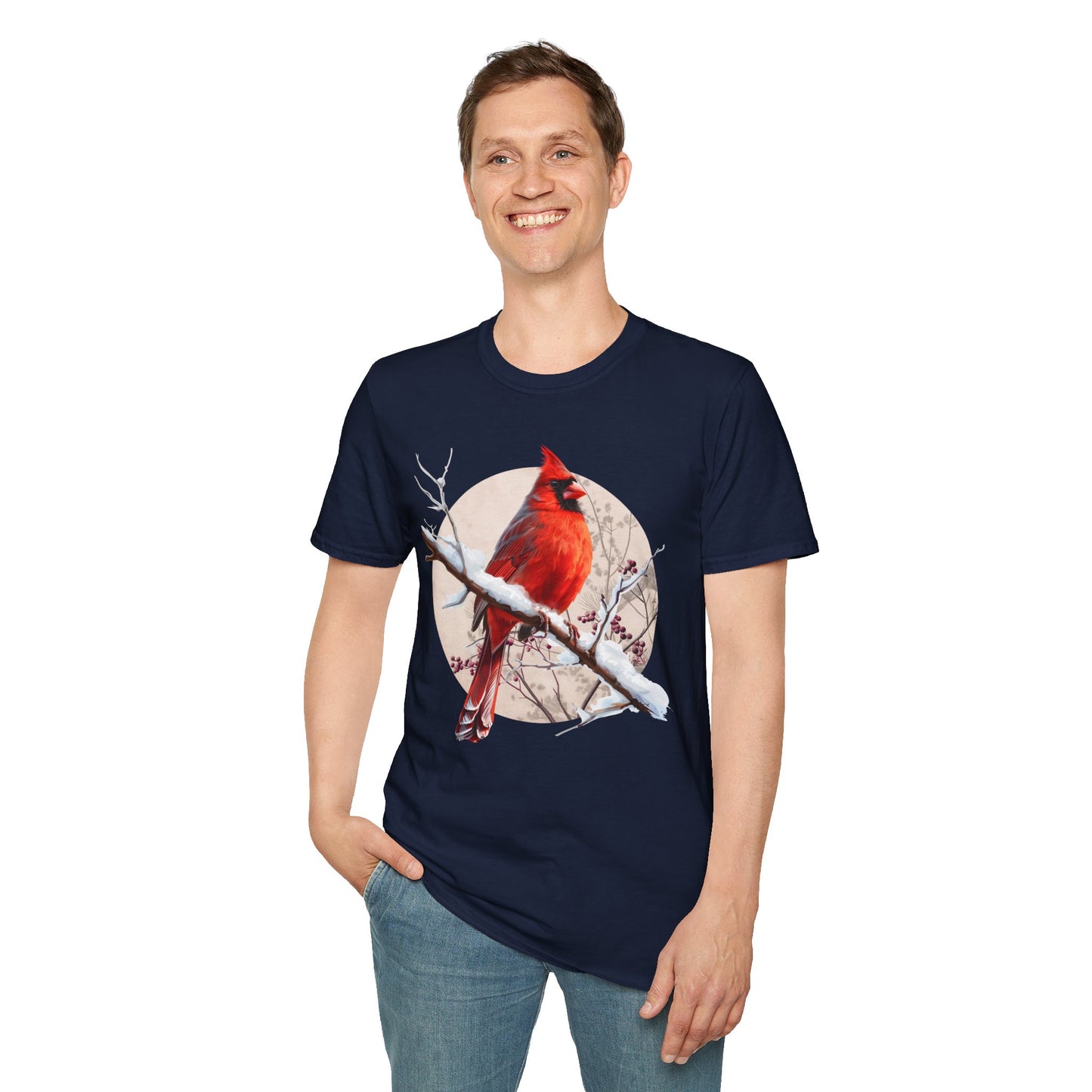 Northern Cardinal – Winter Branch T-Shirt