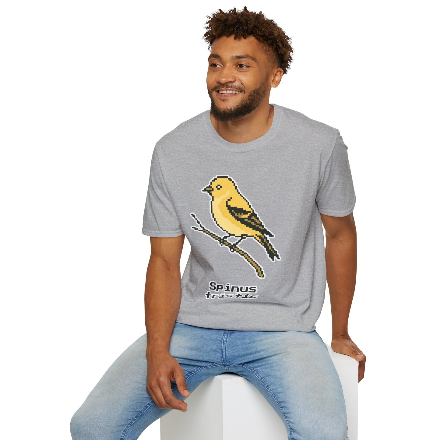 American Goldfinch Pixel Art (Female)