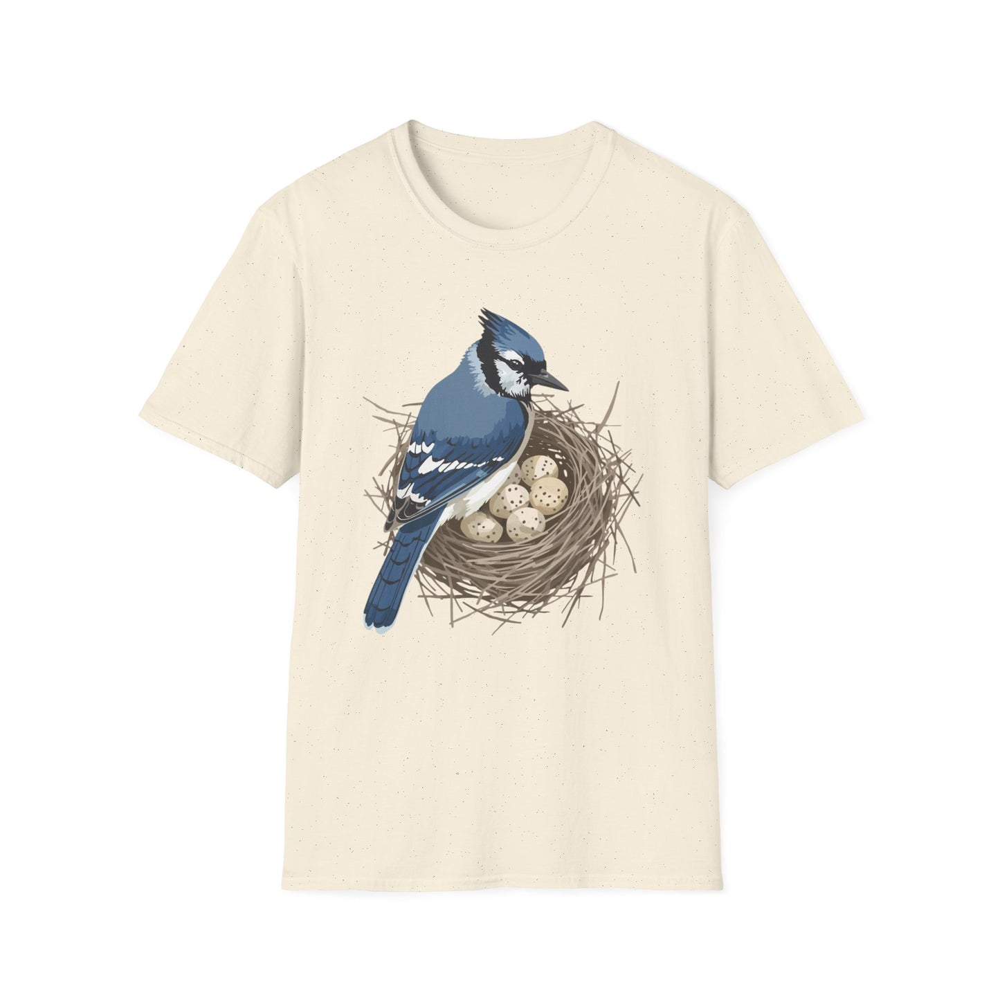 Blue Jay in Nest with Eggs T-Shirt