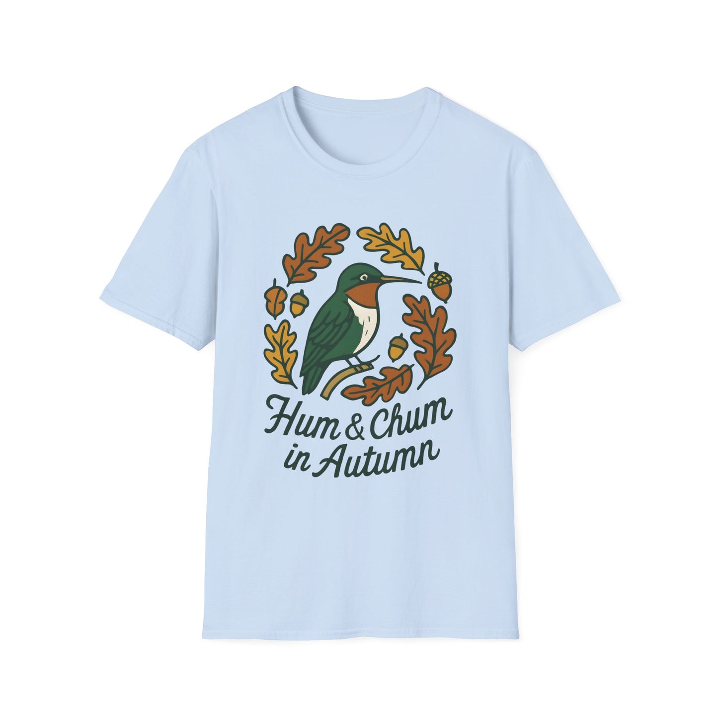 Ruby-throated Hummingbird Autumn Crest T-Shirt