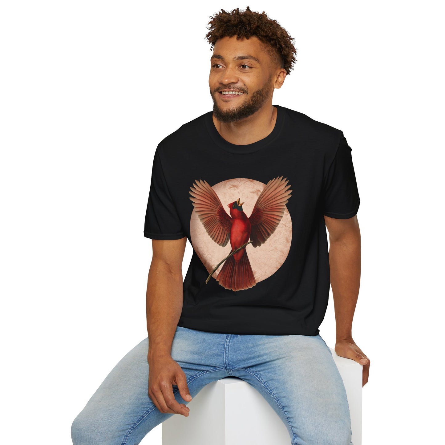 Northern Cardinal with Wings Outstretched T-Shirt