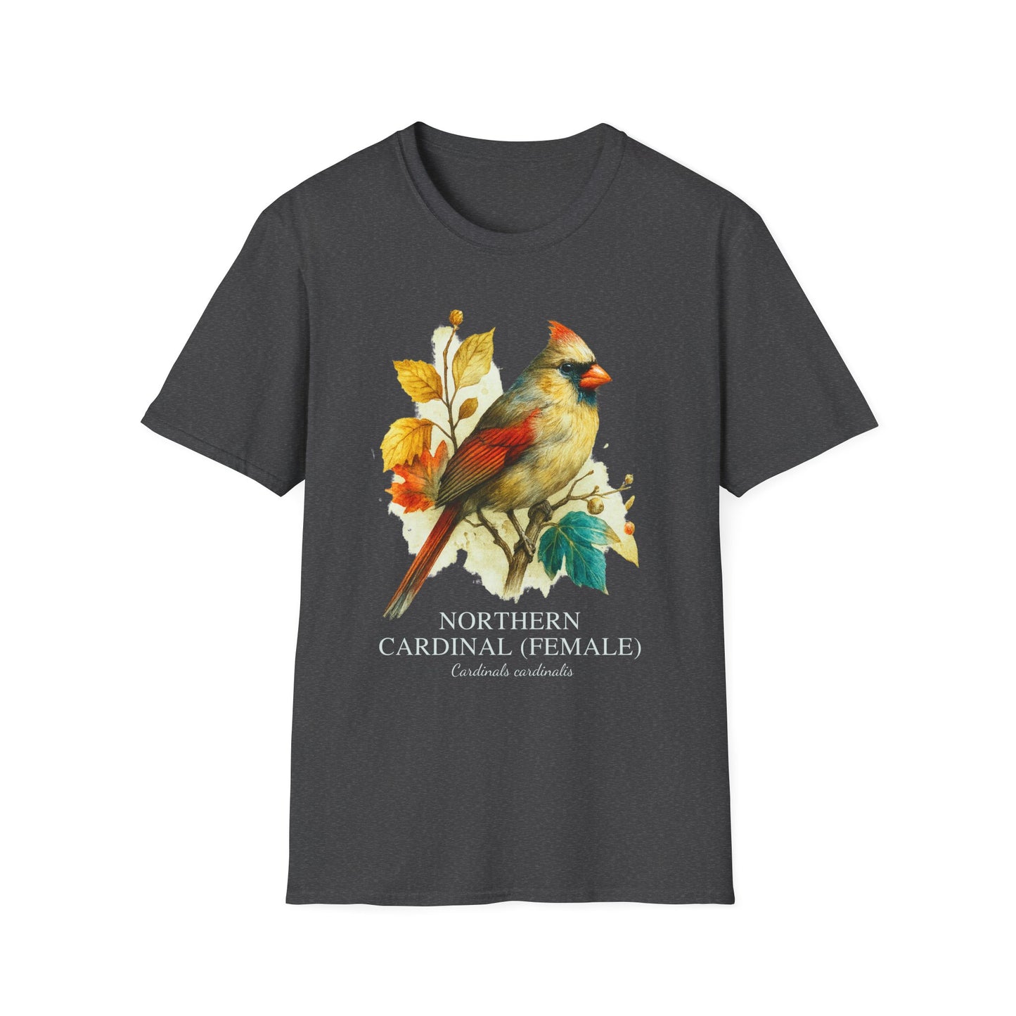 Northern Cardinal Field Guide Watercolor T-Shirt