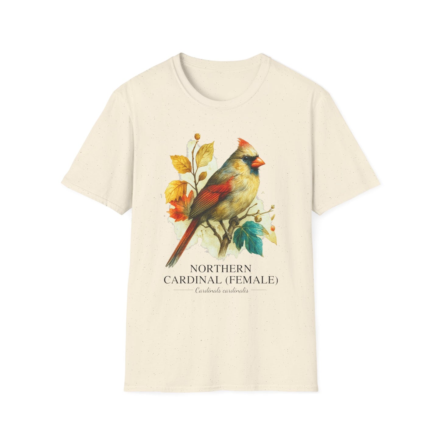 Northern Cardinal Field Guide Watercolor T-Shirt
