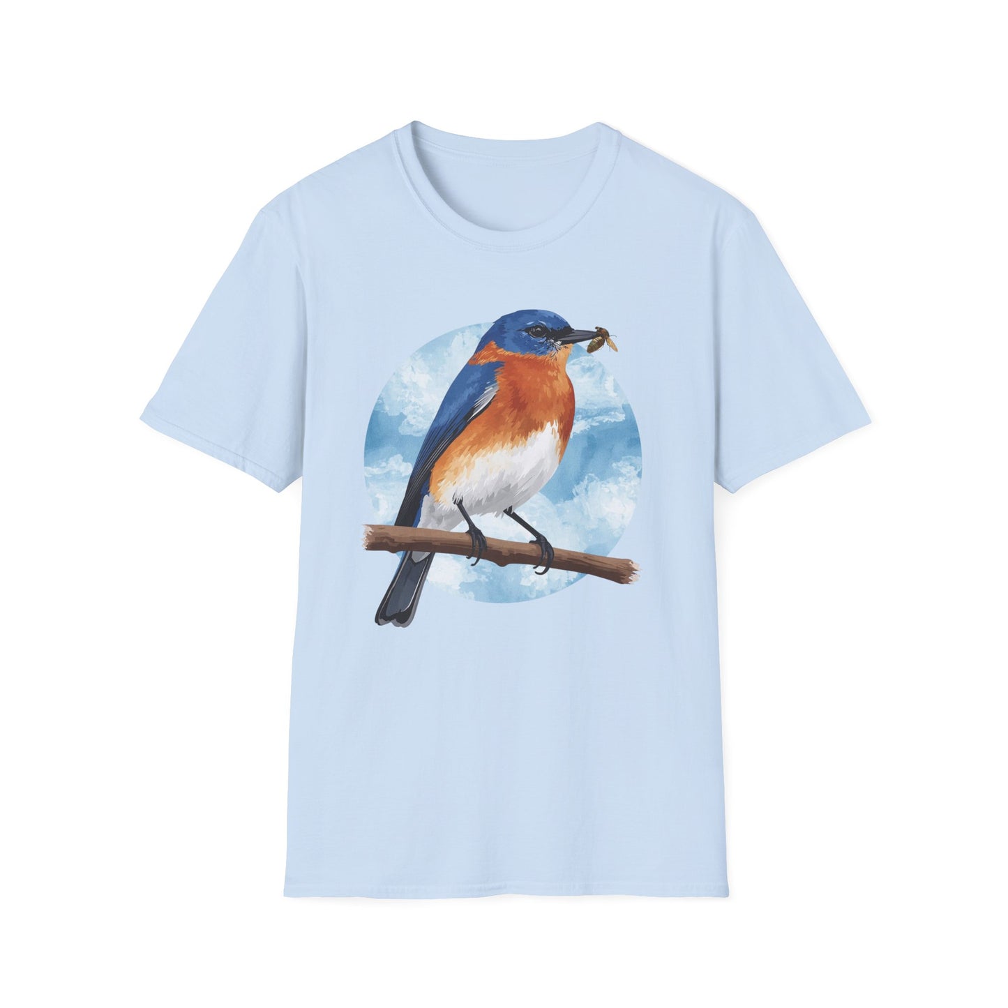 Eastern Bluebird with Insect T-Shirt