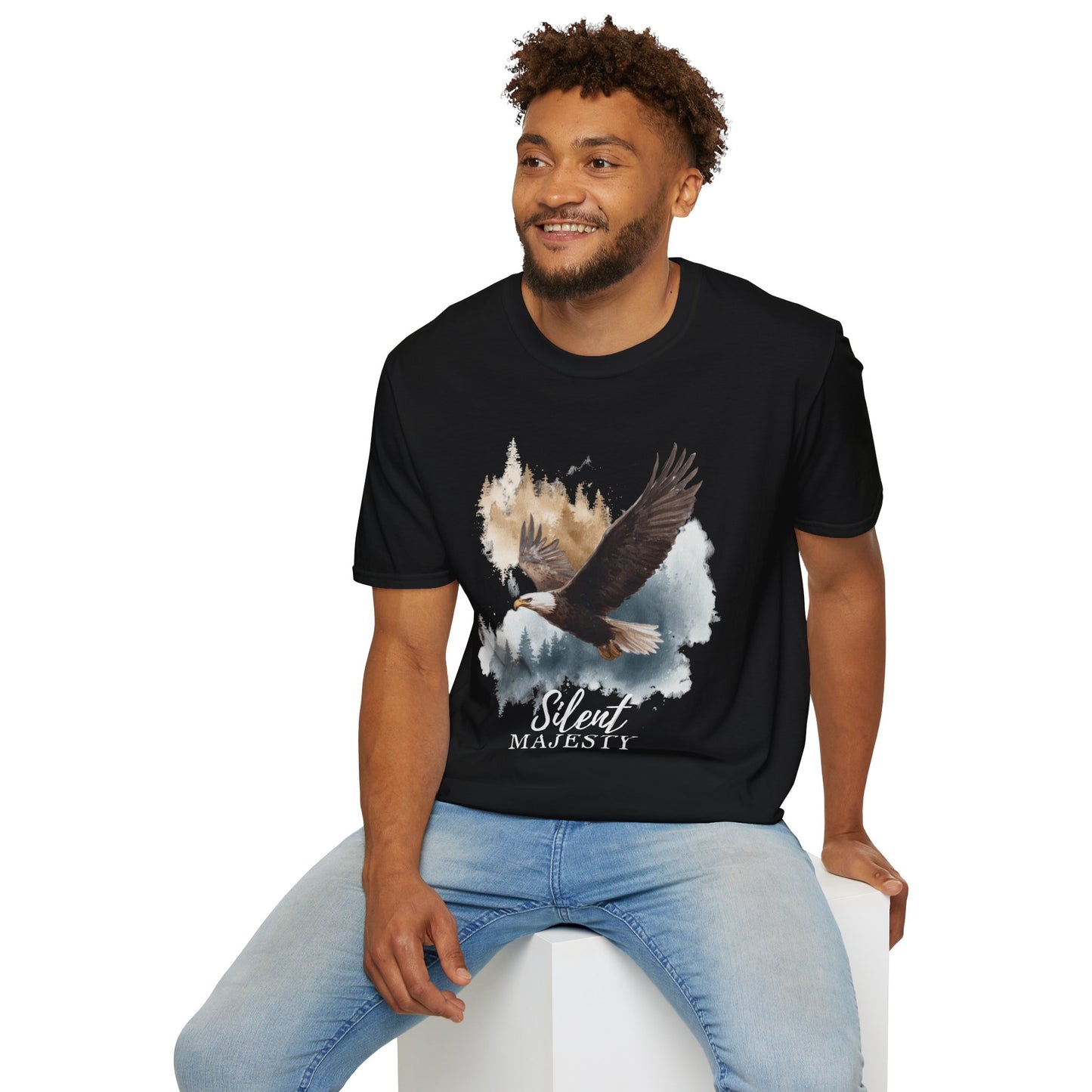 Bald Eagle Silent Majesty Watercolor T-Shirt