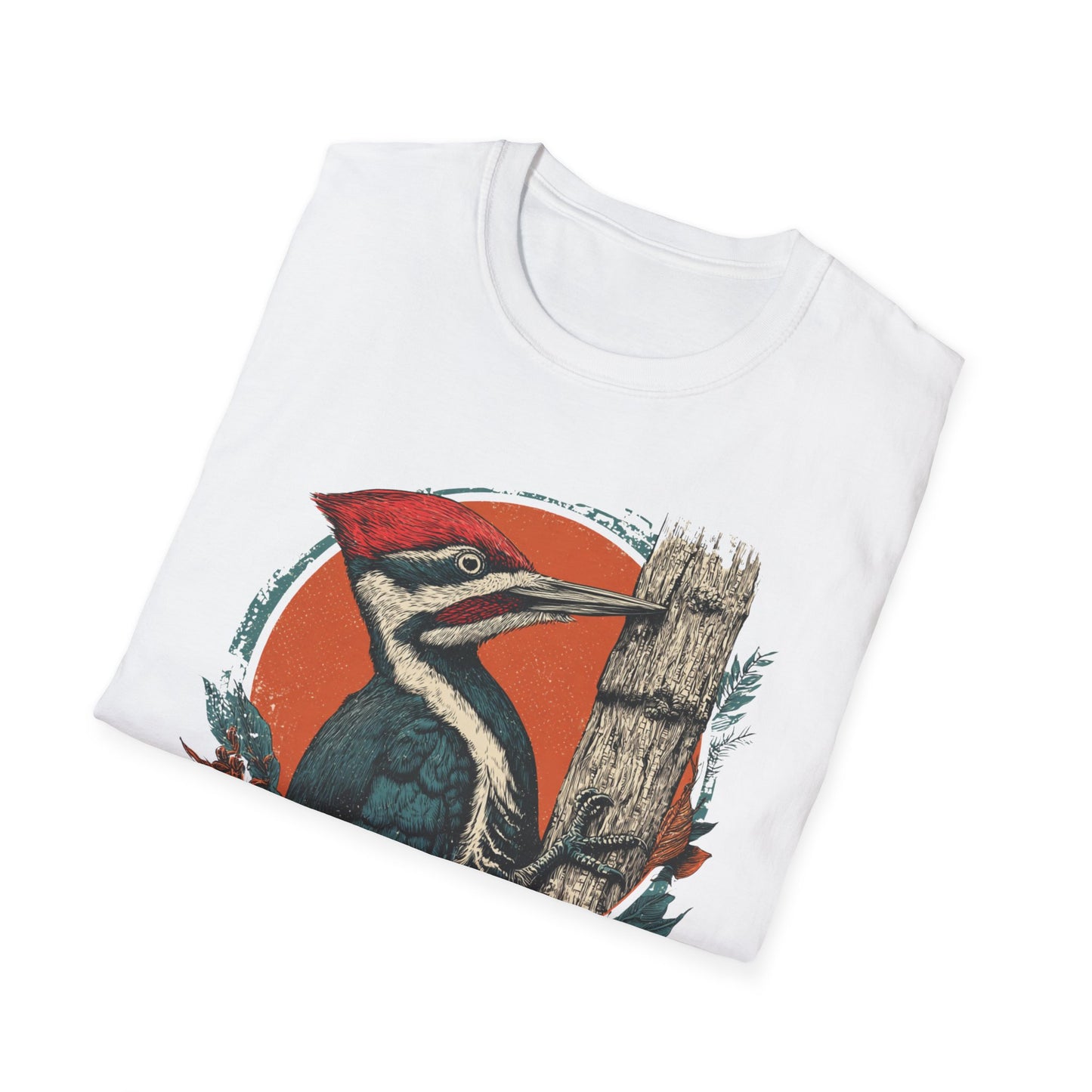 Forest Guardian Woodpecker Retro T-Shirt