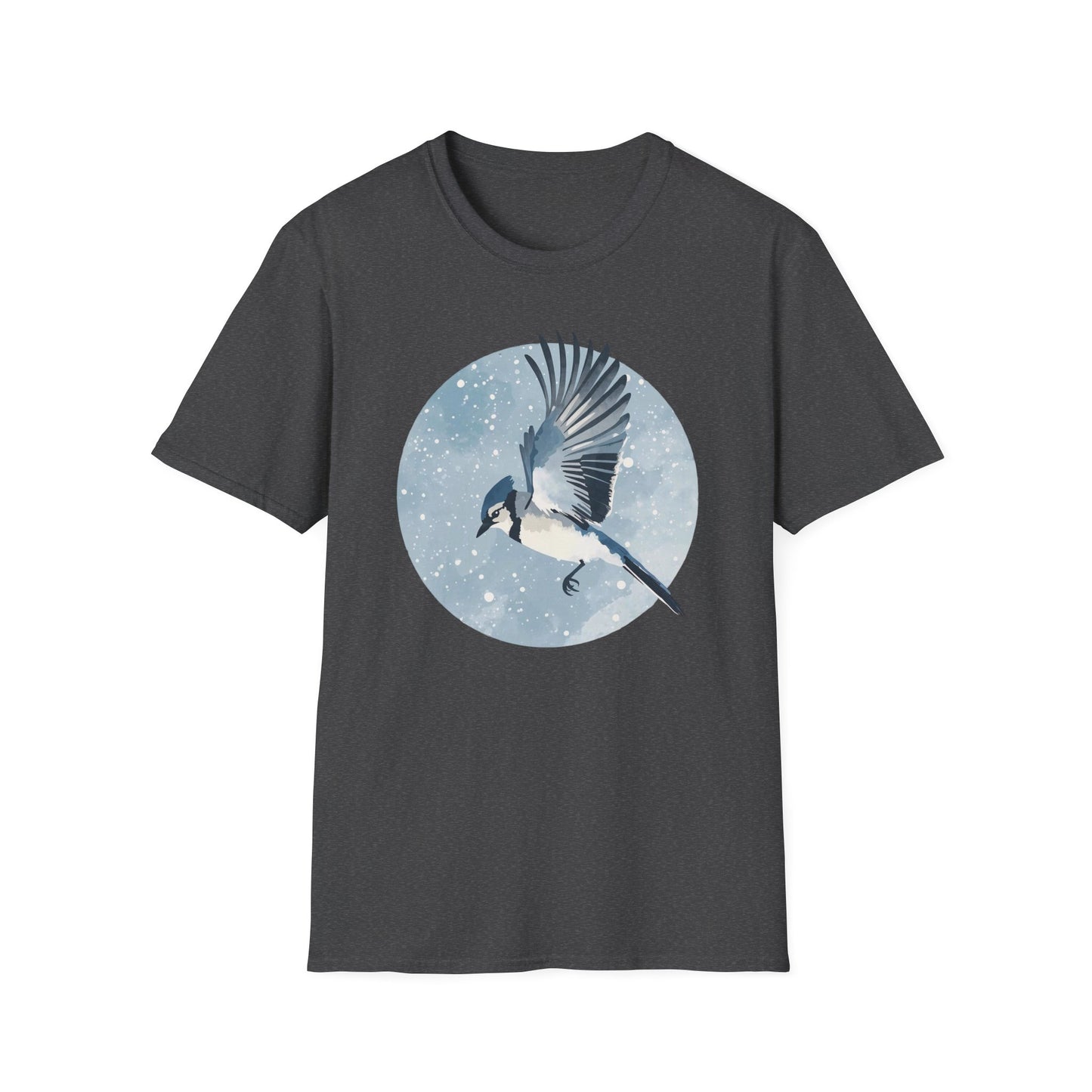Blue Jay in Winter Flight T-Shirt
