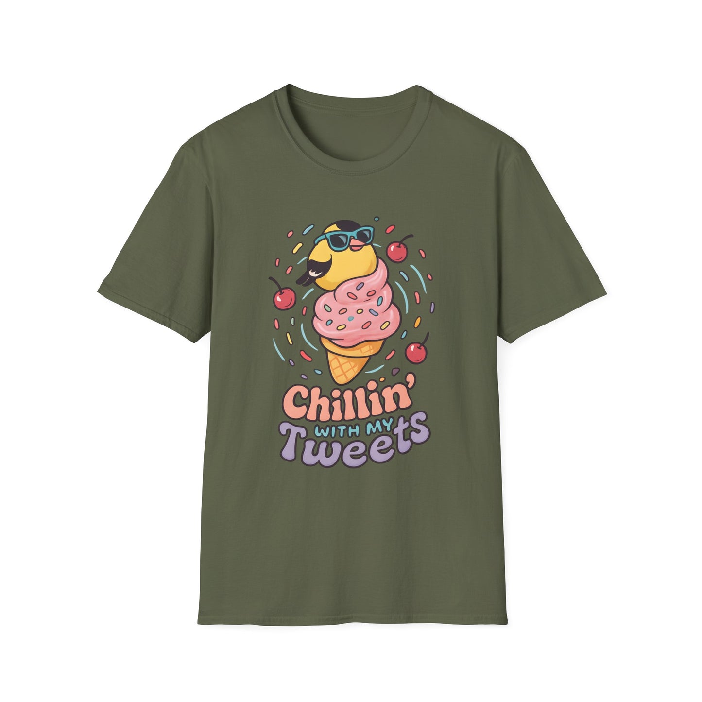 American Goldfinch Chillin’ Kawaii T-Shirt