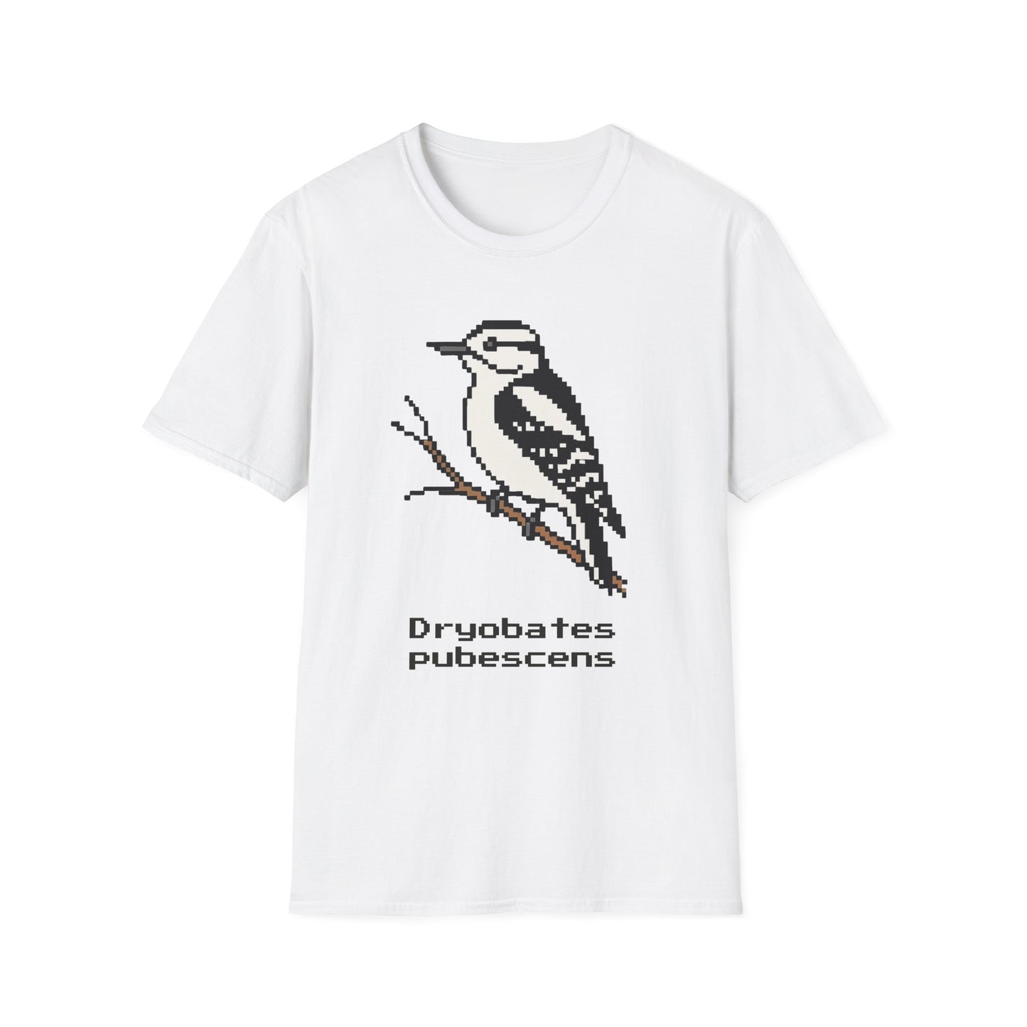 Downy Woodpecker Pixel Art (Female)