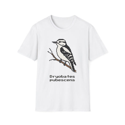 Downy Woodpecker Pixel Art (Female)
