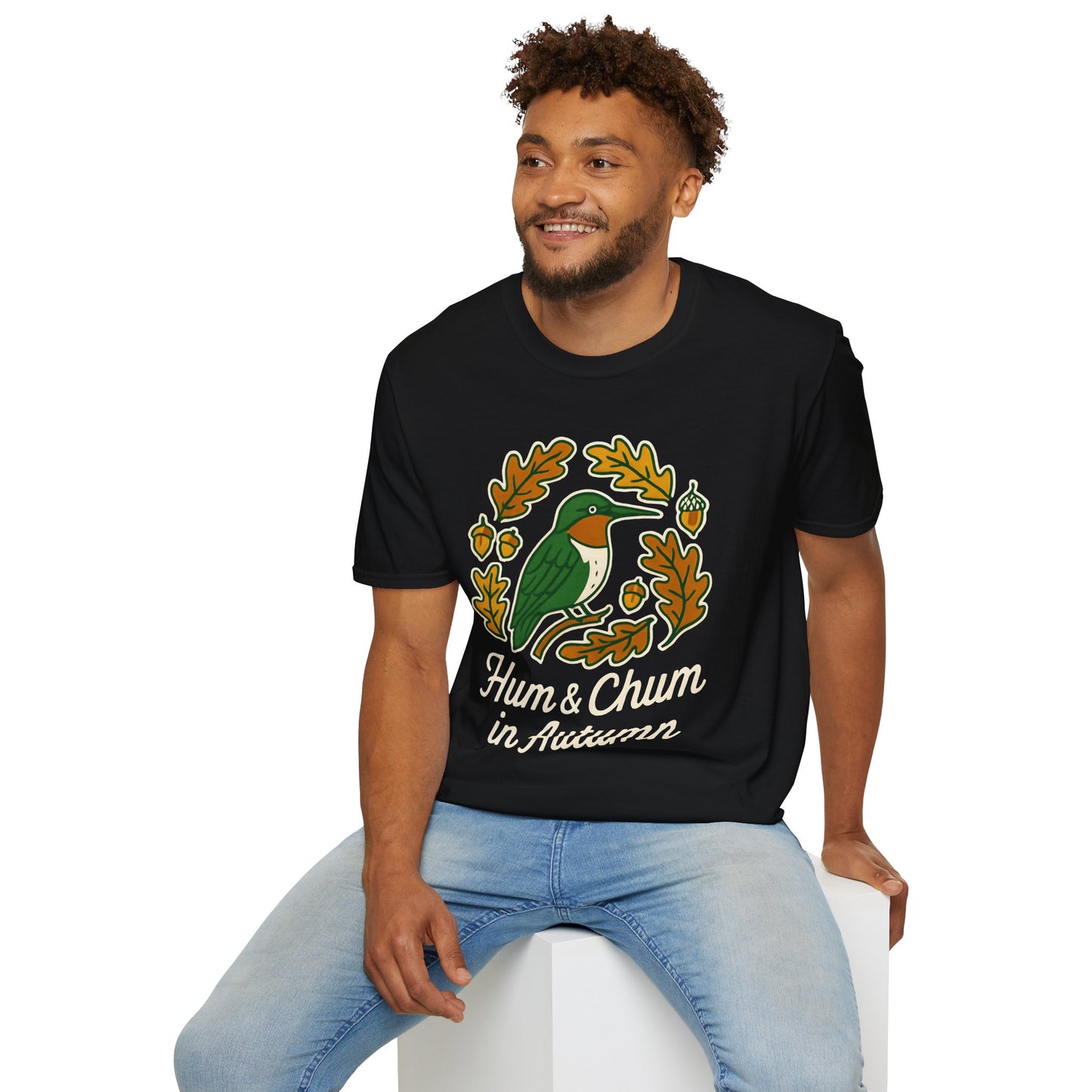 Ruby-throated Hummingbird Autumn Crest T-Shirt