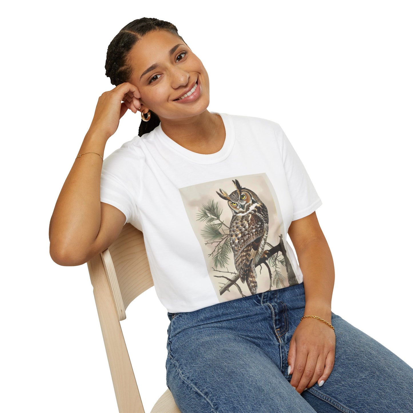 Great Horned Owl – Vintage T-Shirt