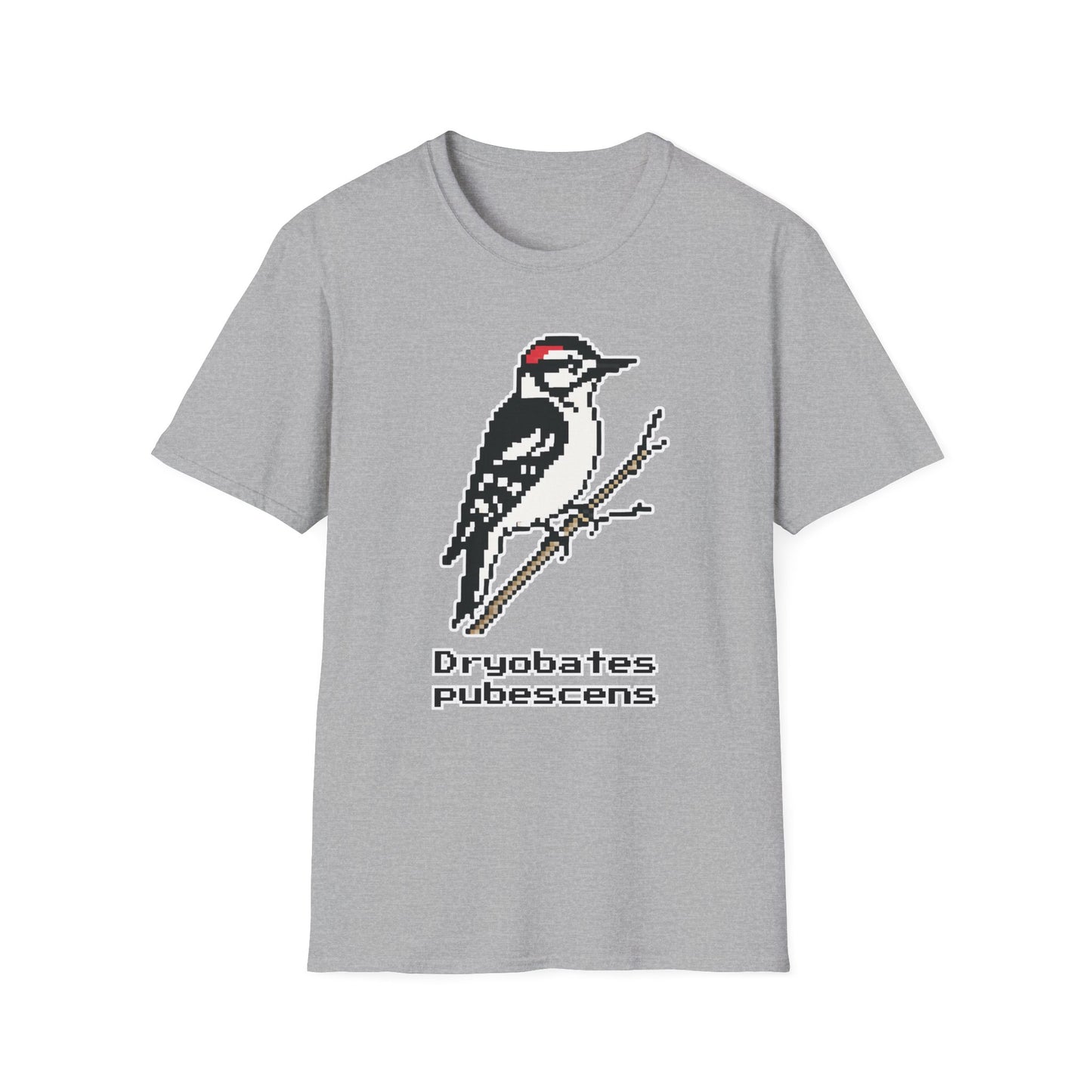 Downy Woodpecker Pixel Art (Male)