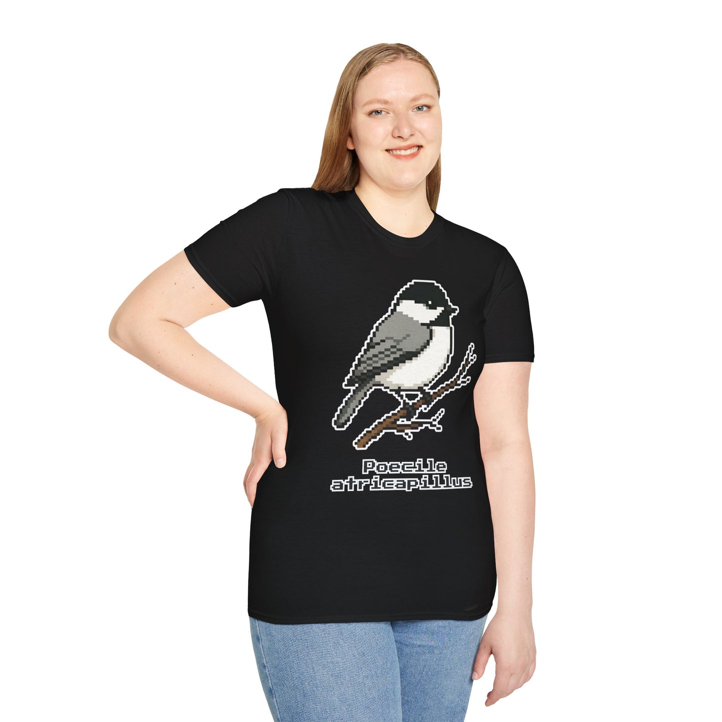 Black-capped Chickadee Pixel Art