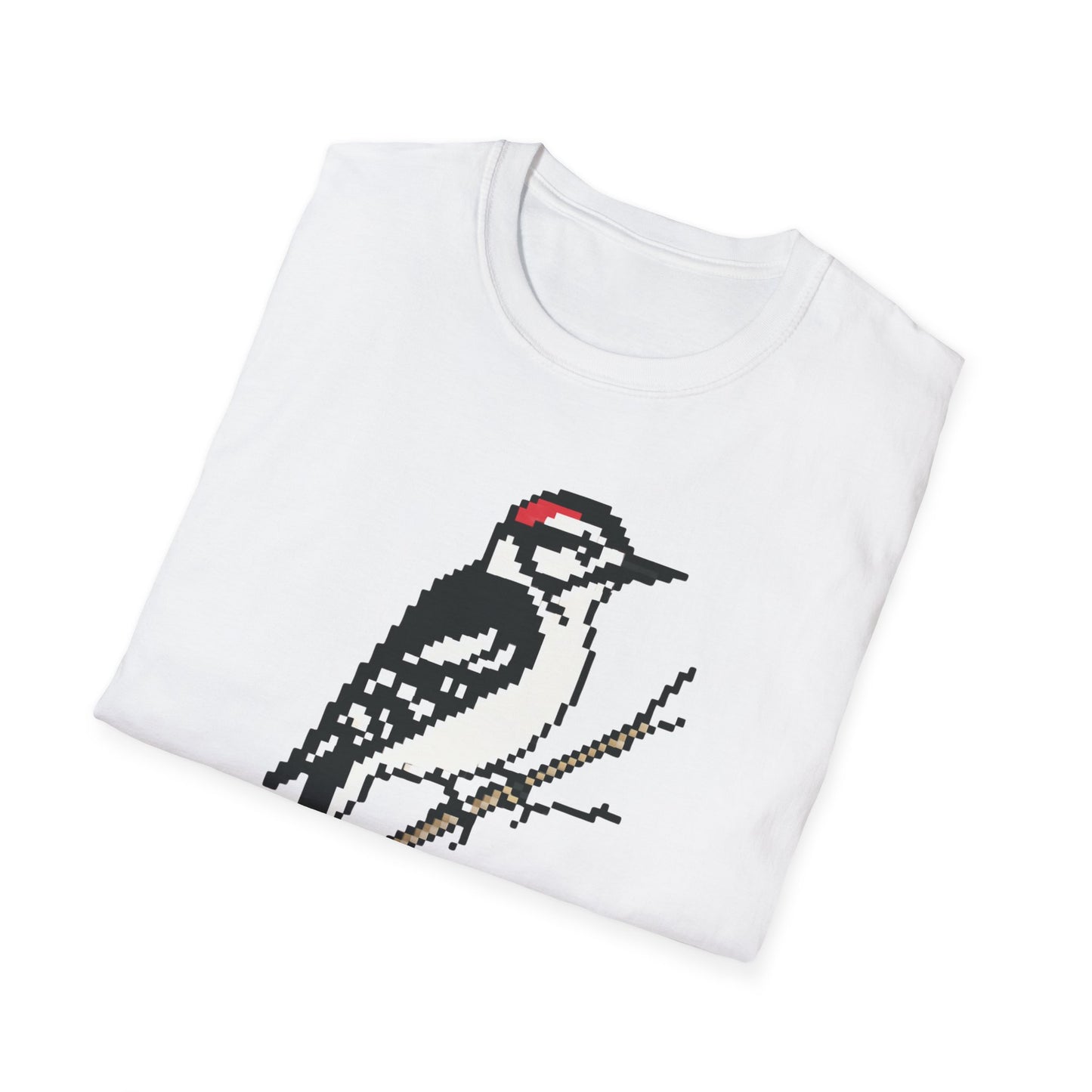 Downy Woodpecker Pixel Art (Male)
