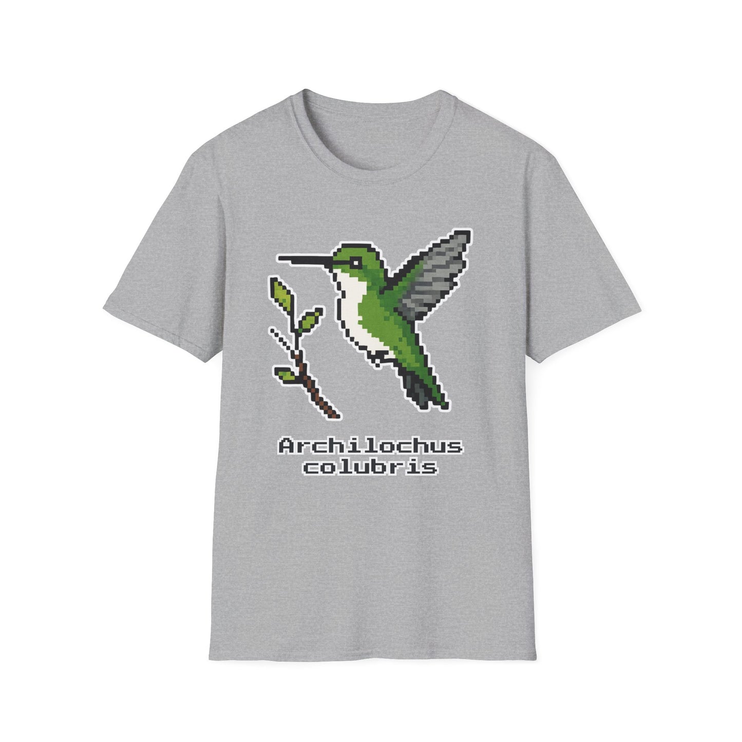 Ruby-throated Hummingbird Pixel Art (Female)
