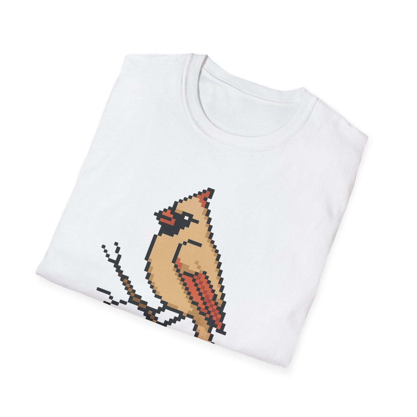 Northern Cardinal Pixel Art (Female)