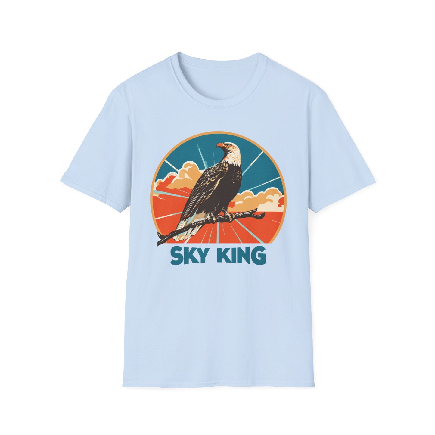 Bald Eagle Sky King Retro T-Shirt