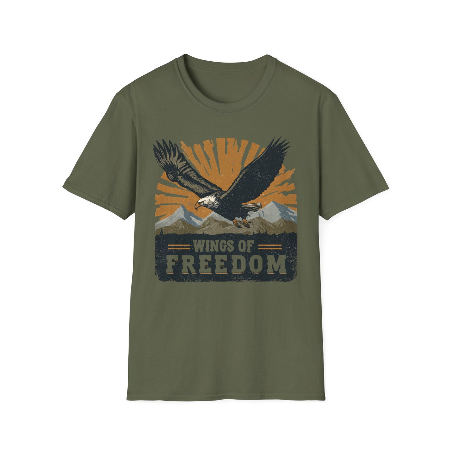 Bald Eagle Wings of Freedom T-Shirt