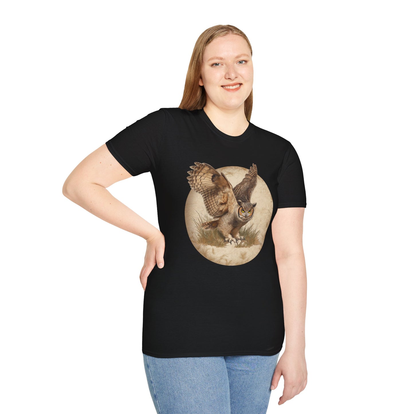 Great Horned Owl Vintage T-Shirt