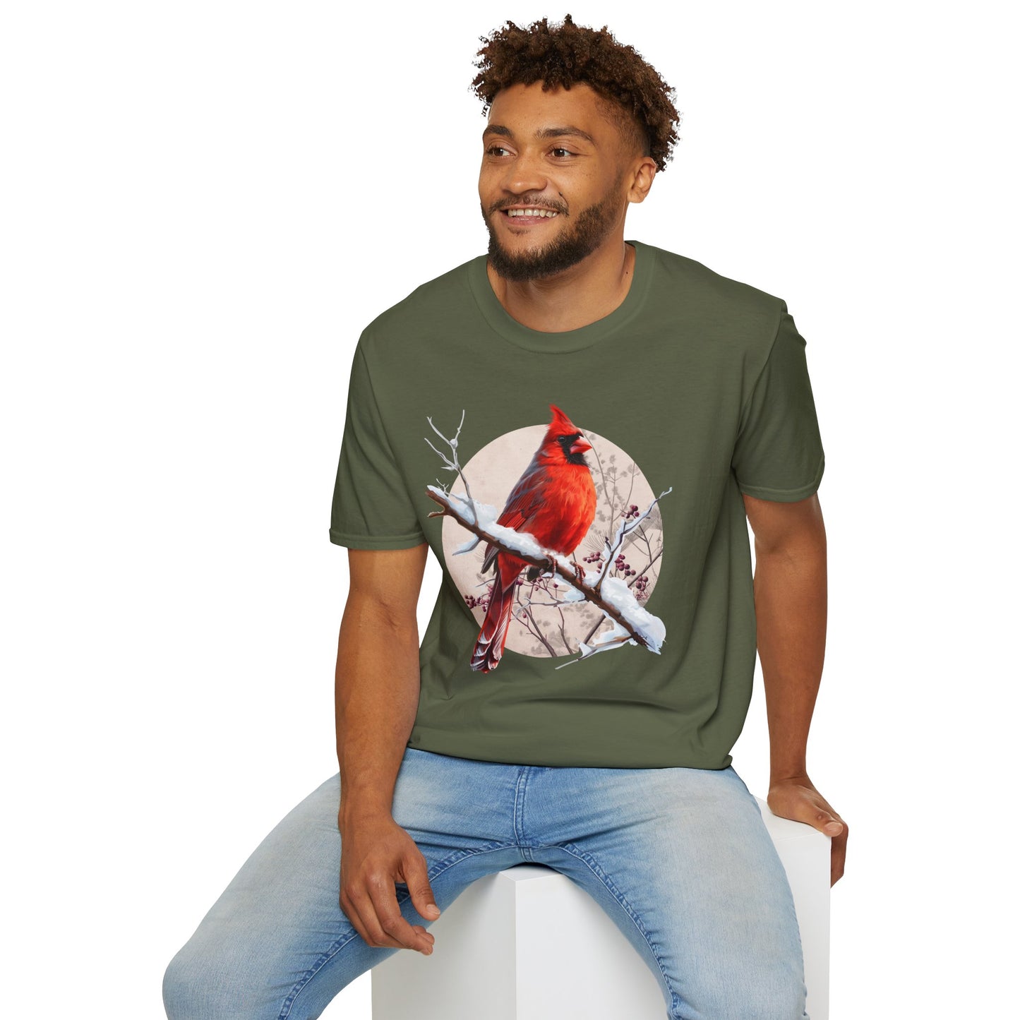 Northern Cardinal – Winter Branch T-Shirt