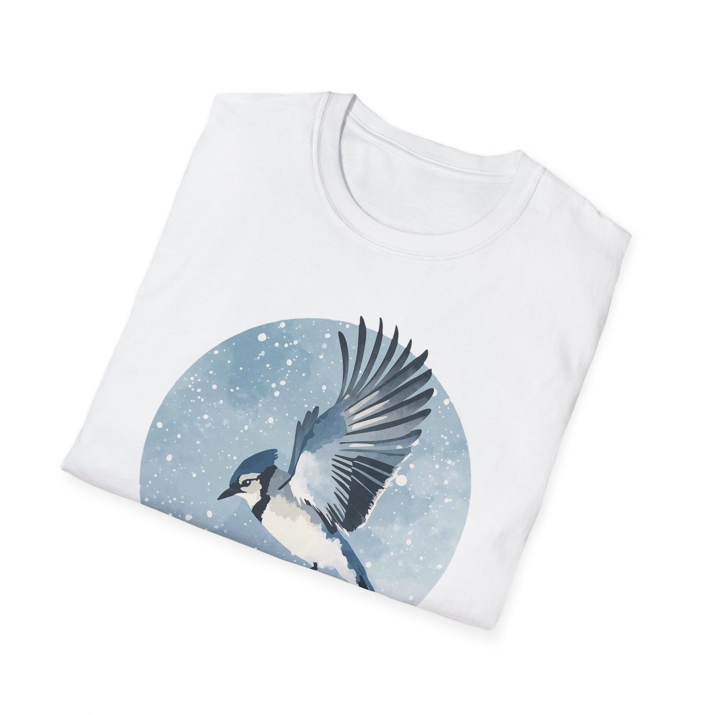 Blue Jay in Winter Flight T-Shirt