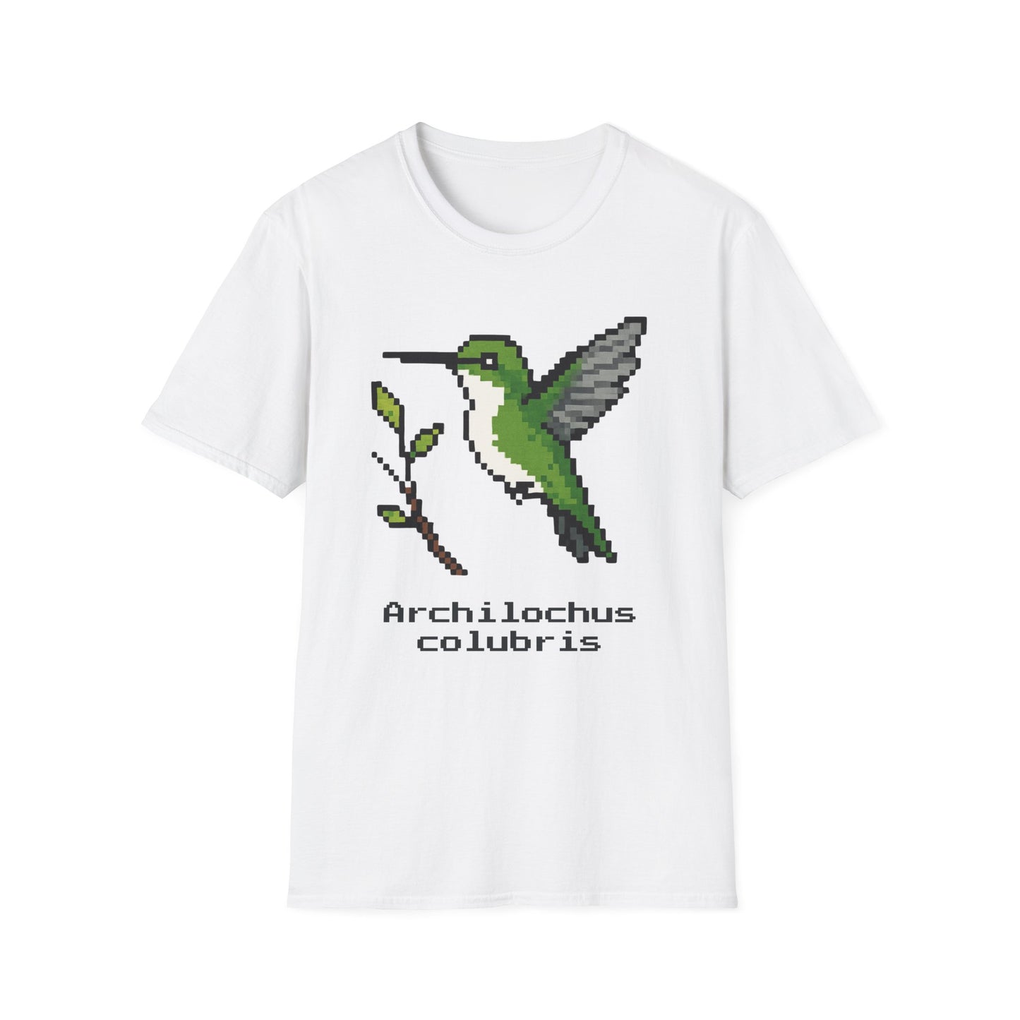 Ruby-throated Hummingbird Pixel Art (Female)