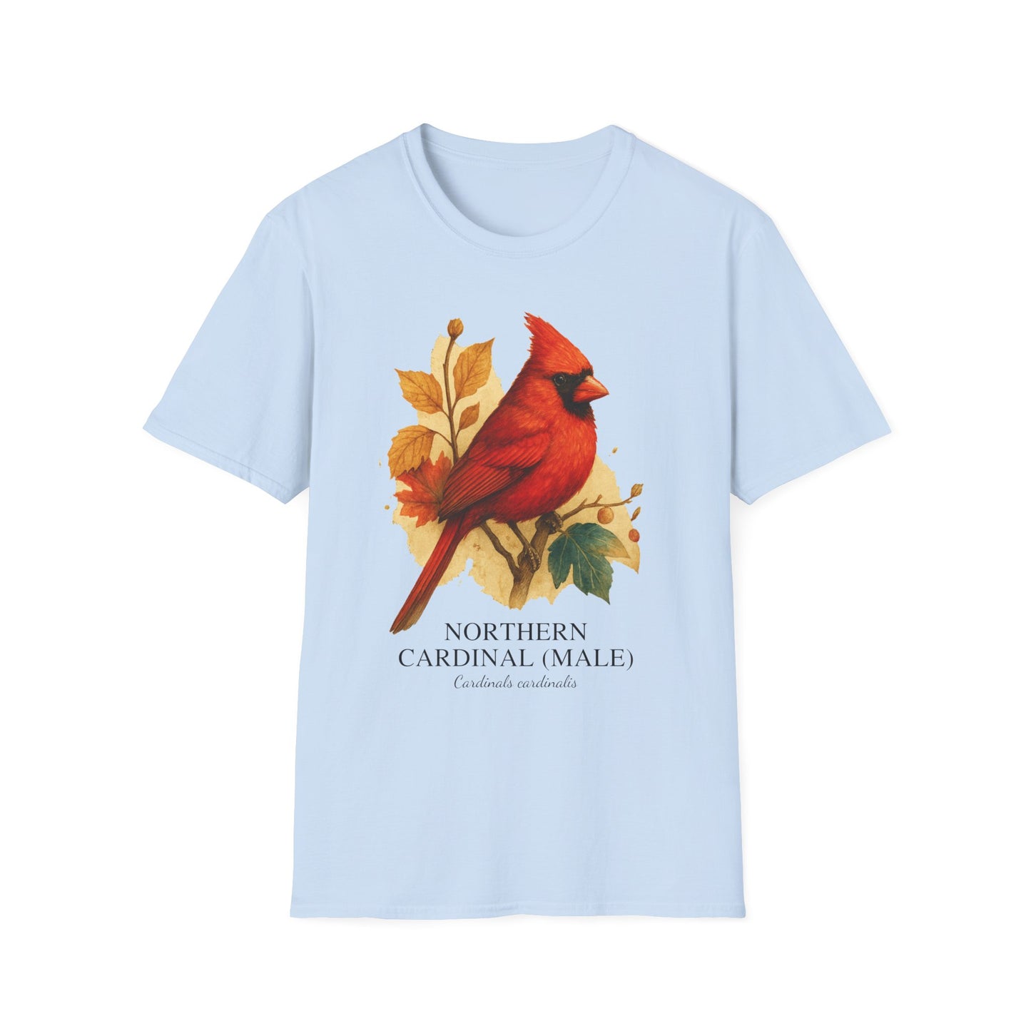 Northern Cardinal (Male) – Field Guide Watercolor Tee