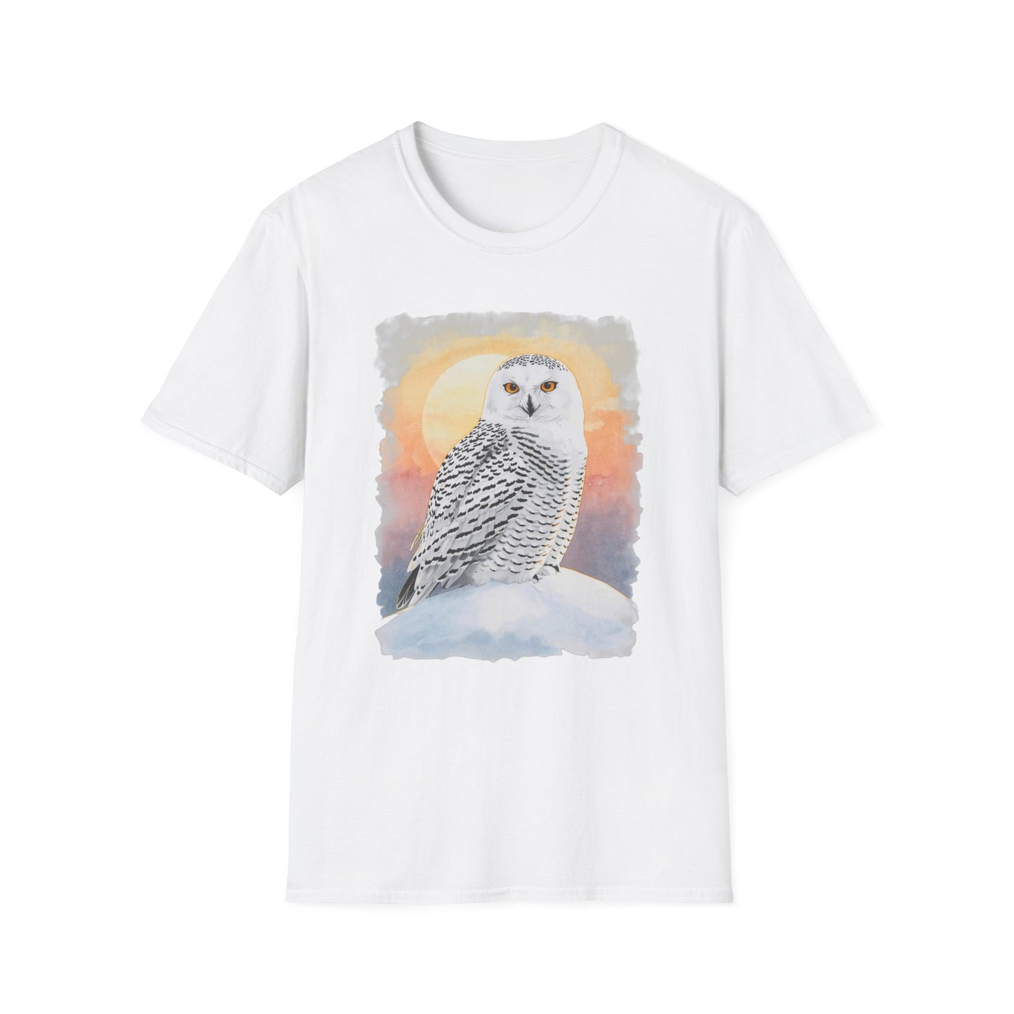 Snowy Owl Winter Sunset T-Shirt
