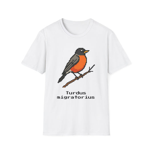 American Robin Pixel Art (Male)