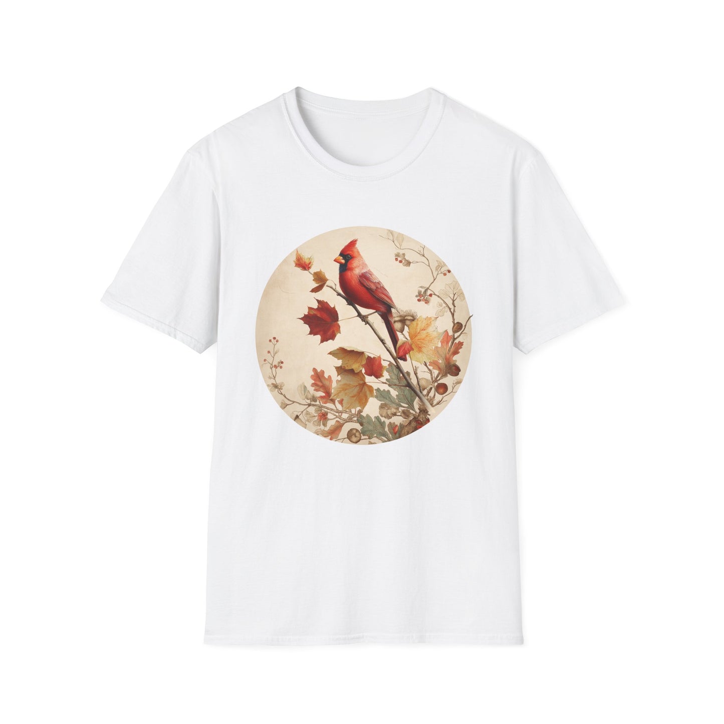 Northern Cardinal Autumn Branch T-Shirt