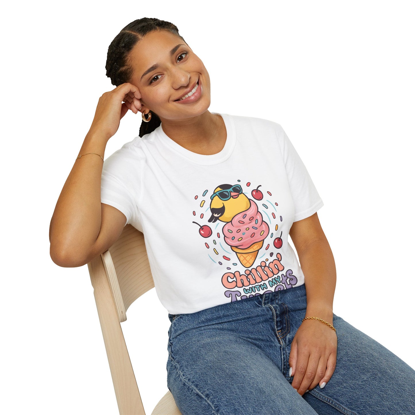 American Goldfinch Chillin’ Kawaii T-Shirt