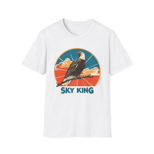 Bald Eagle Sky King Retro T-Shirt