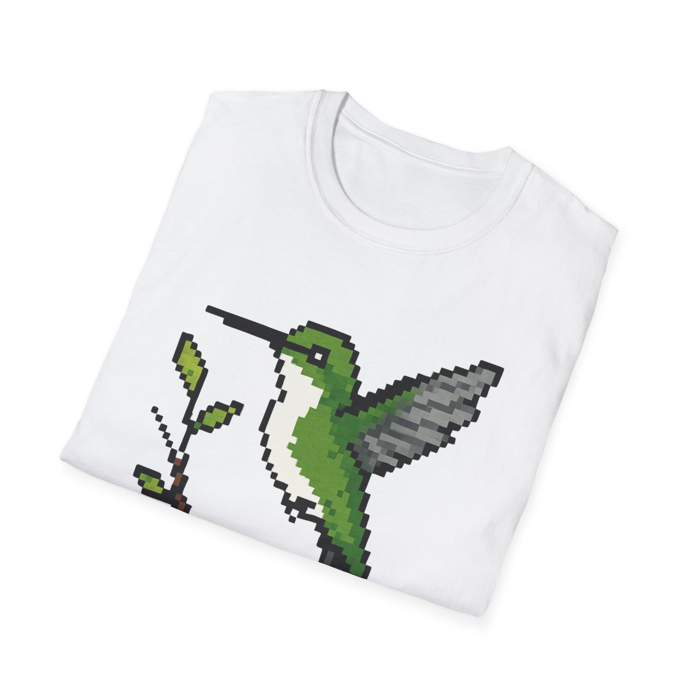 Ruby-throated Hummingbird Pixel Art (Female)