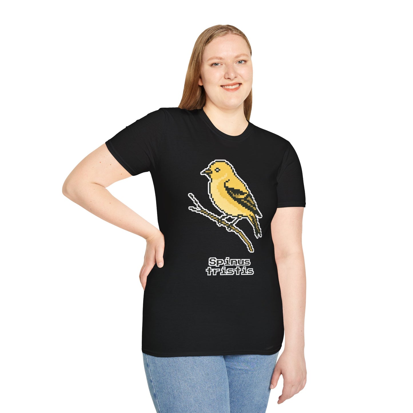 American Goldfinch Pixel Art (Female)