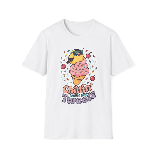 American Goldfinch Chillin’ Kawaii T-Shirt