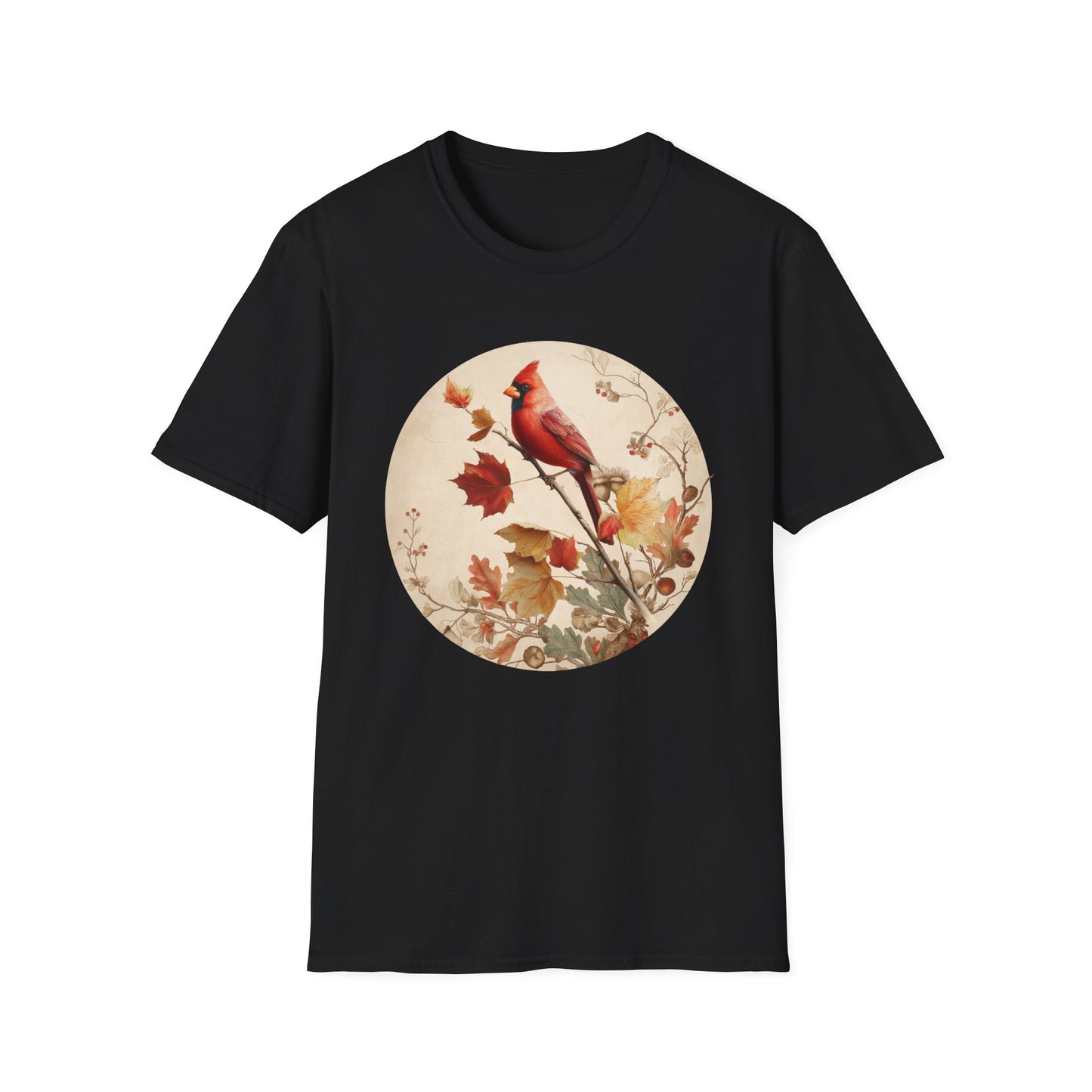 Northern Cardinal Autumn Branch T-Shirt