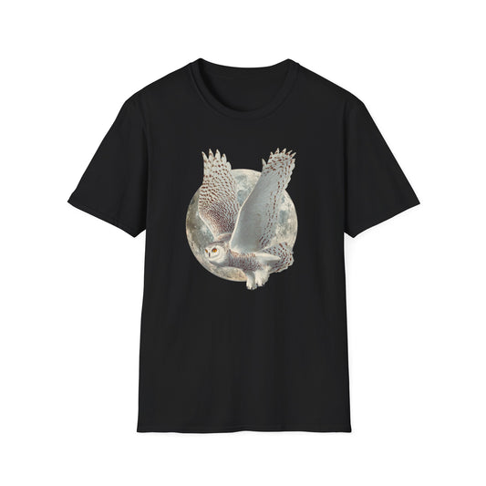 Snowy Owl Moon T-Shirt
