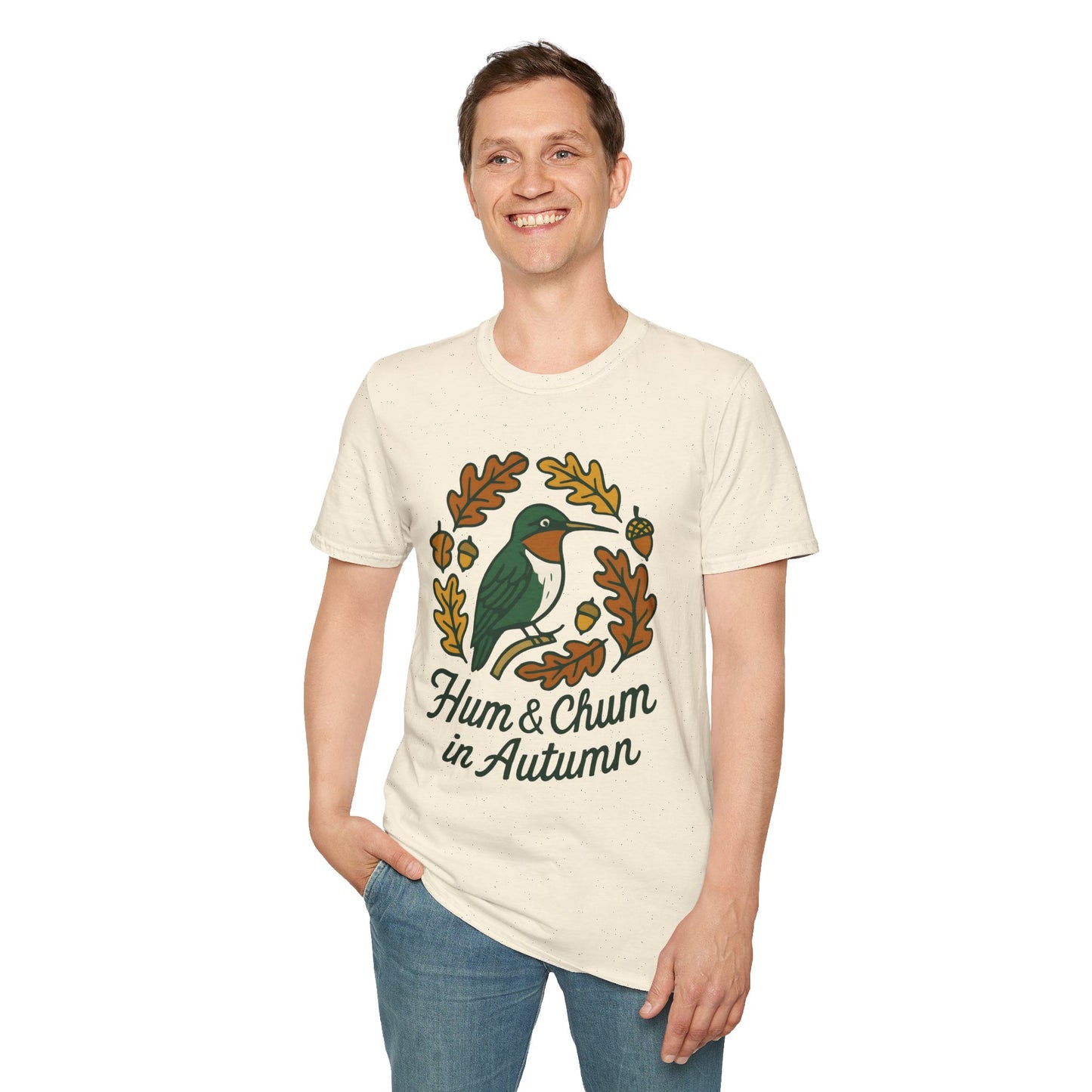 Ruby-throated Hummingbird Autumn Crest T-Shirt