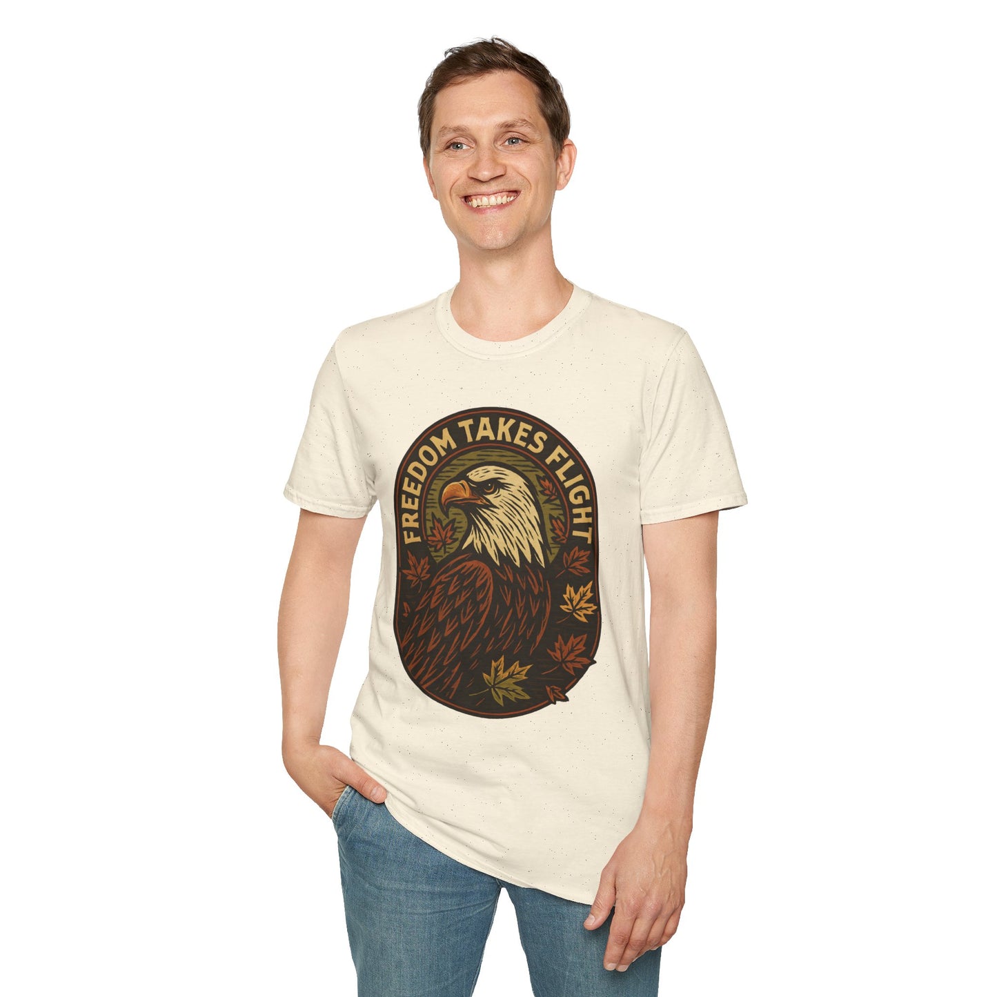 Bald Eagle Autumn Vintage T-Shirt
