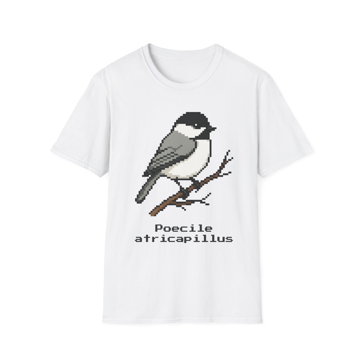 Black-capped Chickadee Pixel Art