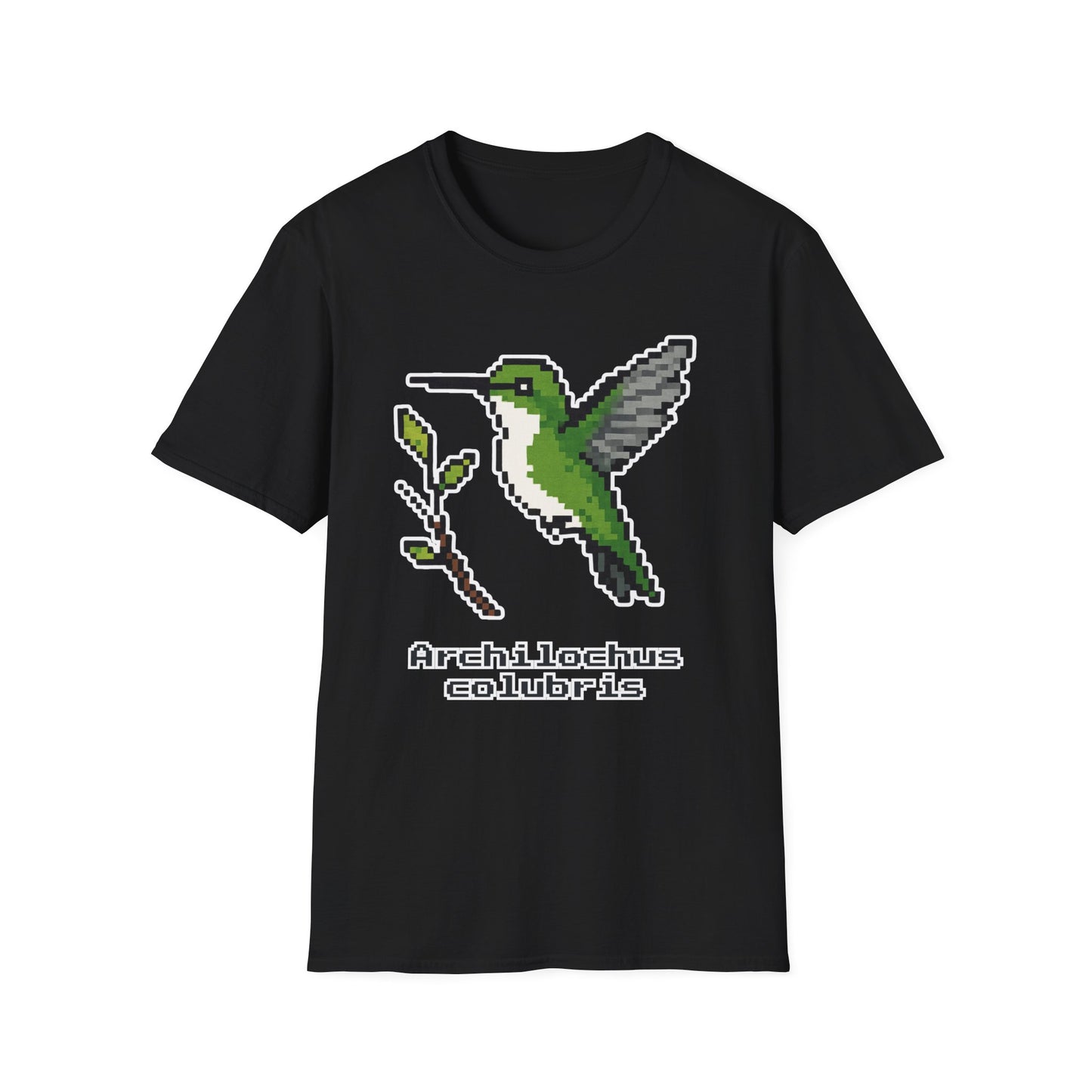 Ruby-throated Hummingbird Pixel Art (Female)