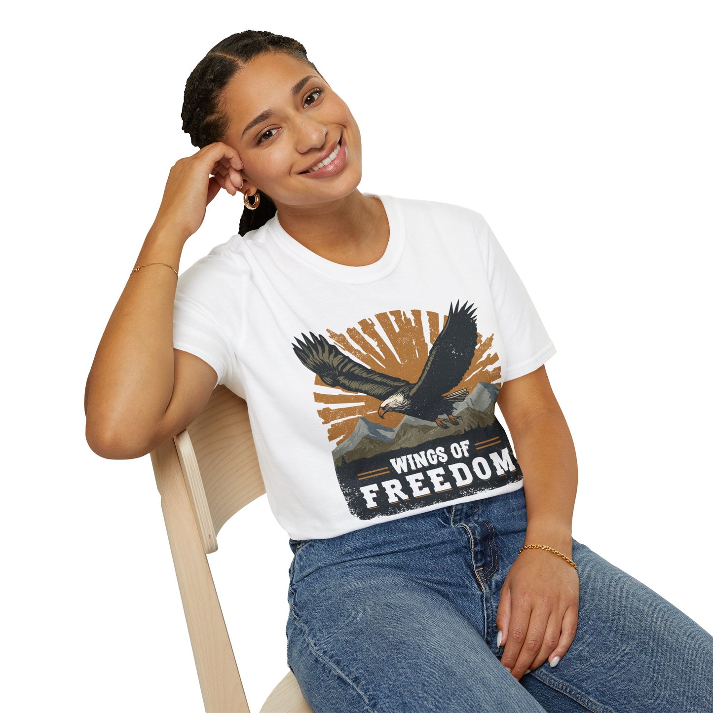 Bald Eagle Wings of Freedom T-Shirt