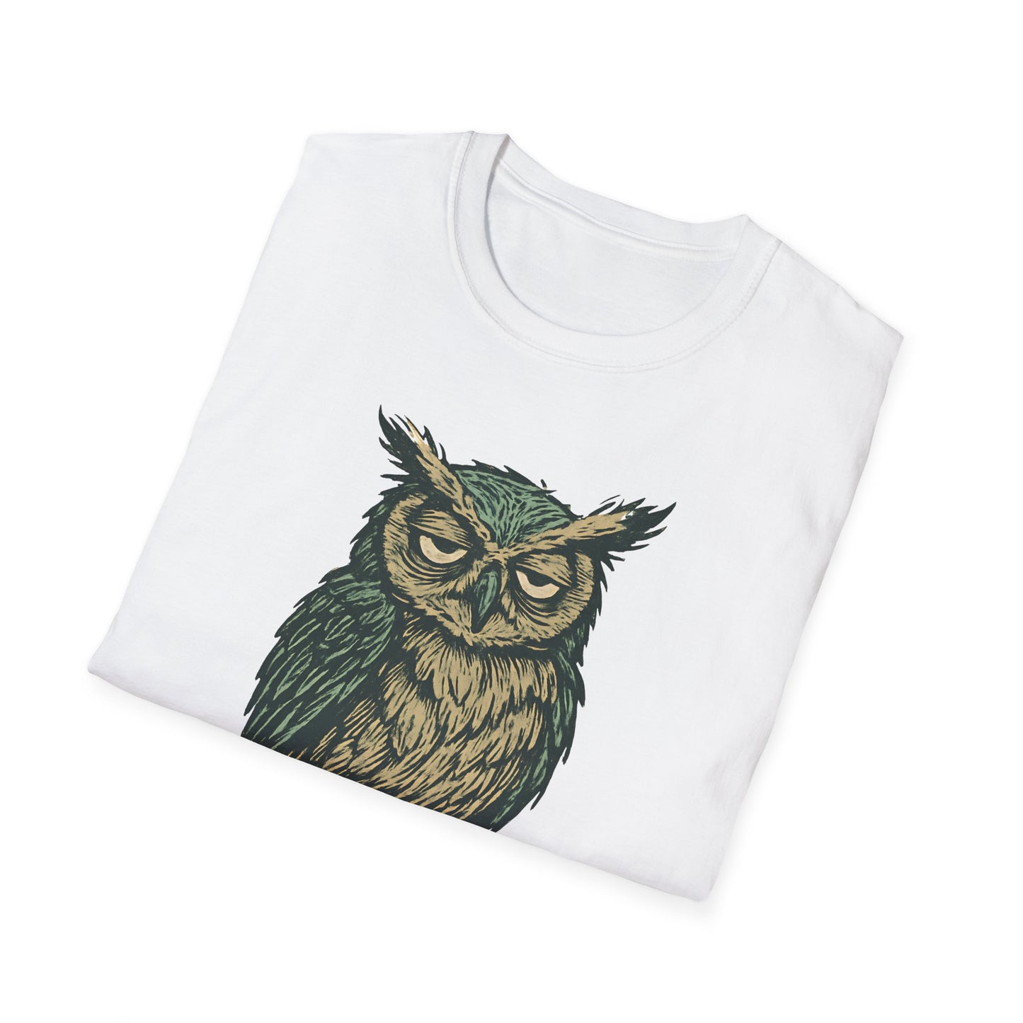 Great Horned Owl Coffee Humor T-Shirt