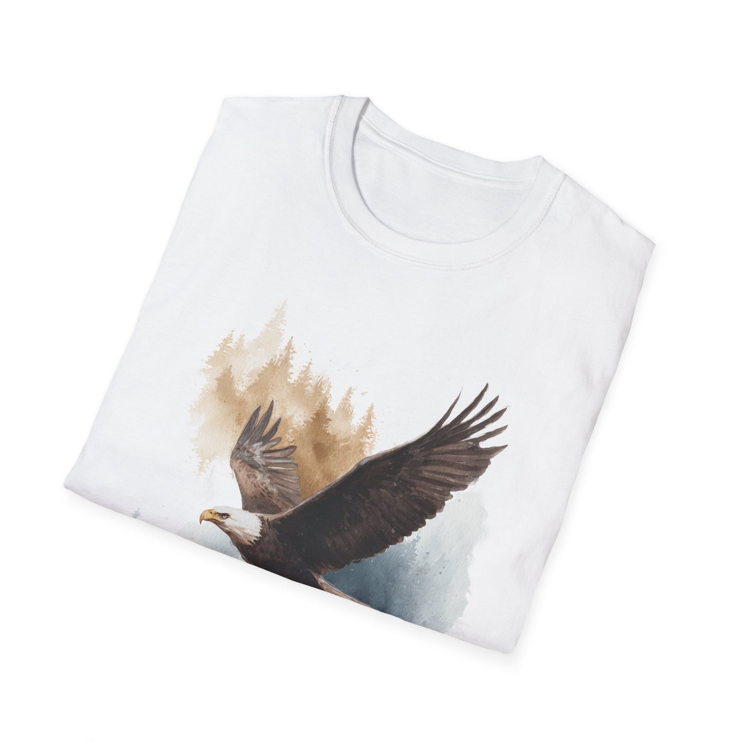 Bald Eagle Silent Majesty Watercolor T-Shirt