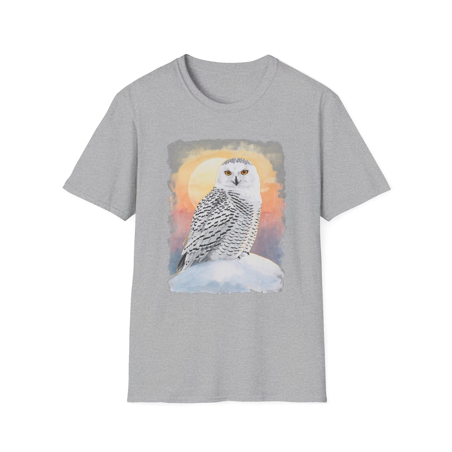 Snowy Owl Winter Sunset T-Shirt