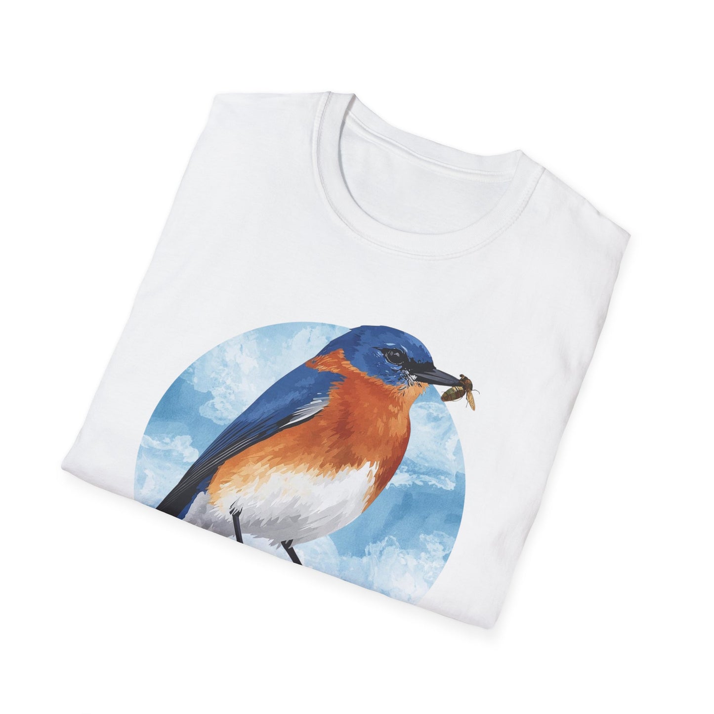 Eastern Bluebird with Insect T-Shirt