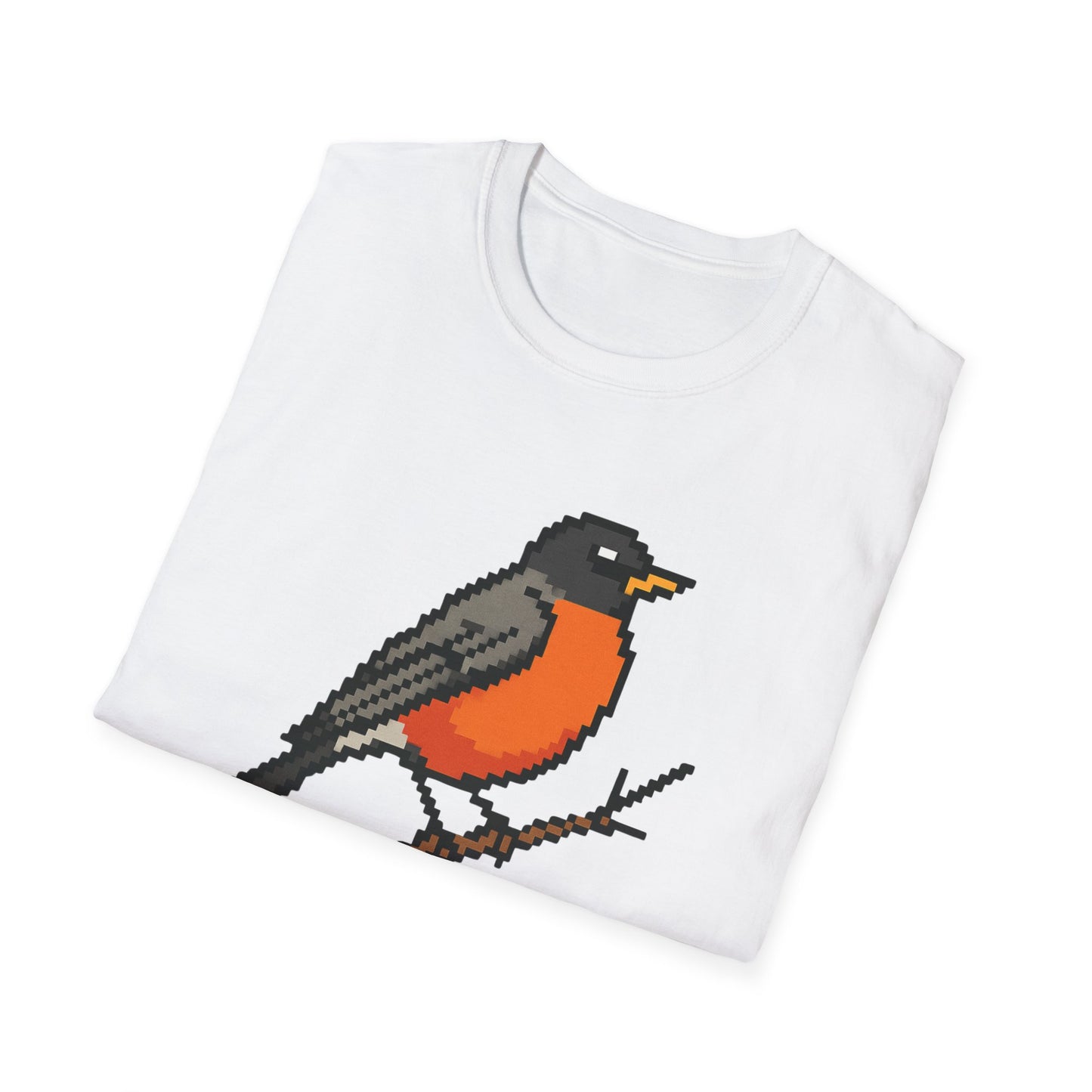 American Robin Pixel Art (Male)