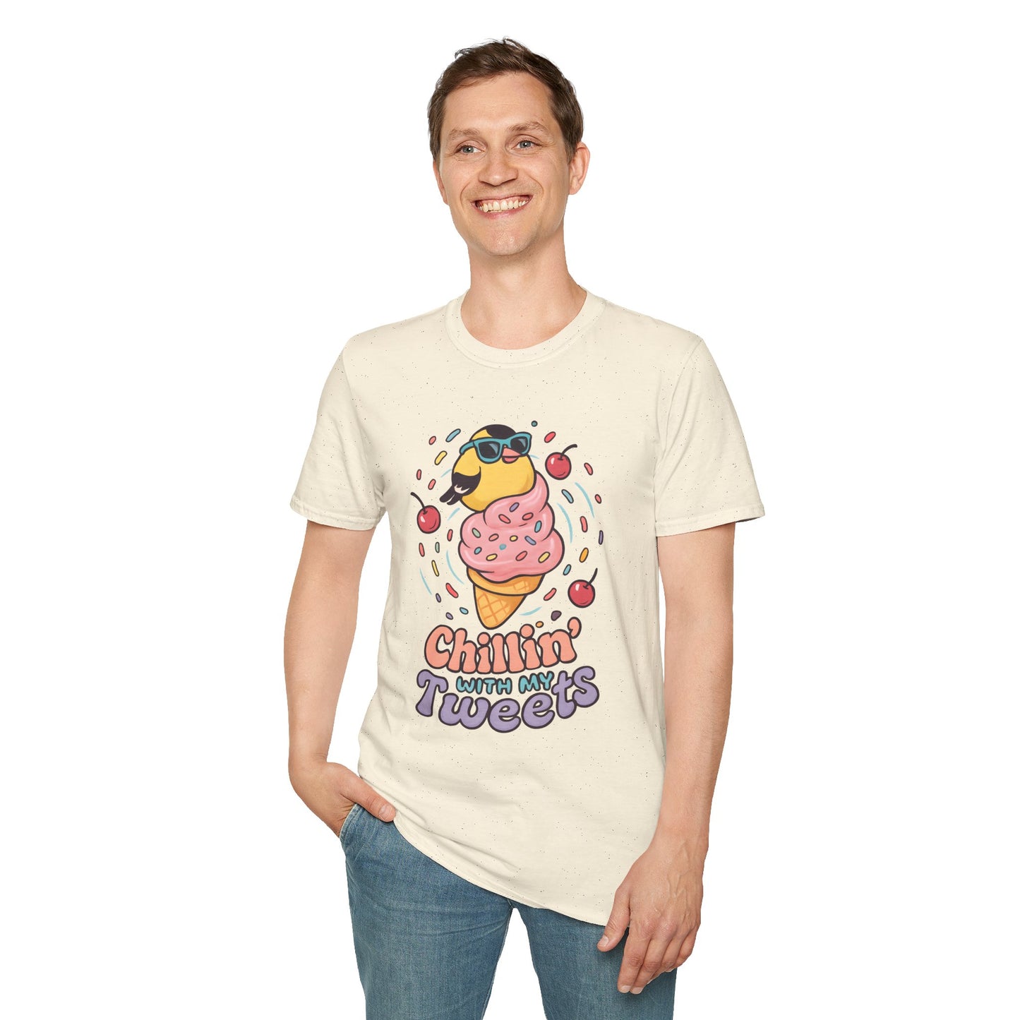 American Goldfinch Chillin’ Kawaii T-Shirt